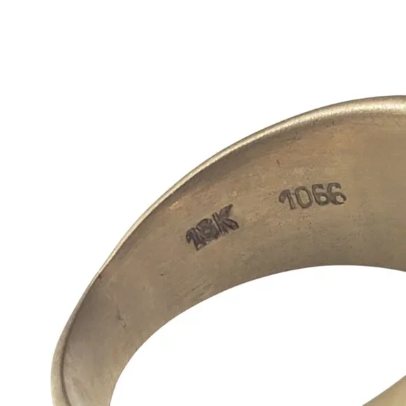 18 Karat Yellow Gold Citrine Ring Size 5 #22647 - Picture 6 of 8